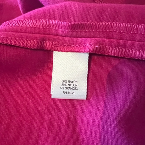 NEW Banana Republic fuchsia dress with gold zipper SIZE 16 TALL - Picture 4 of 6